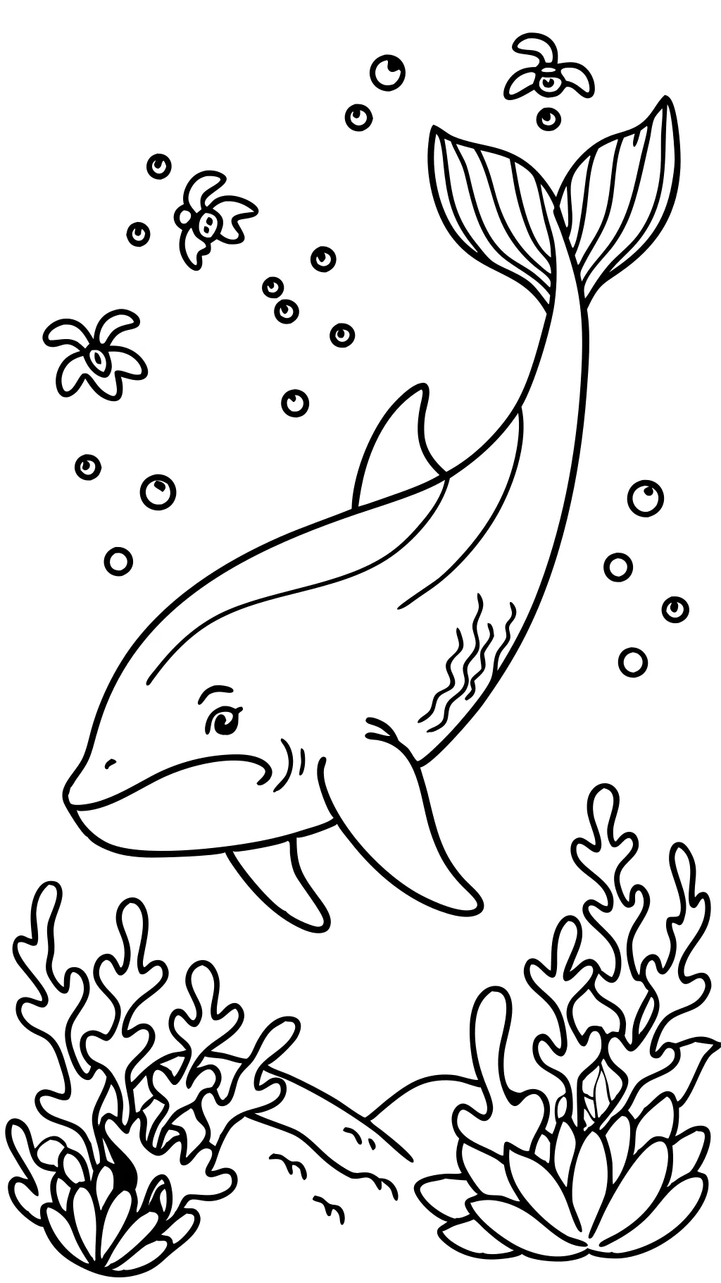 whale coloring page